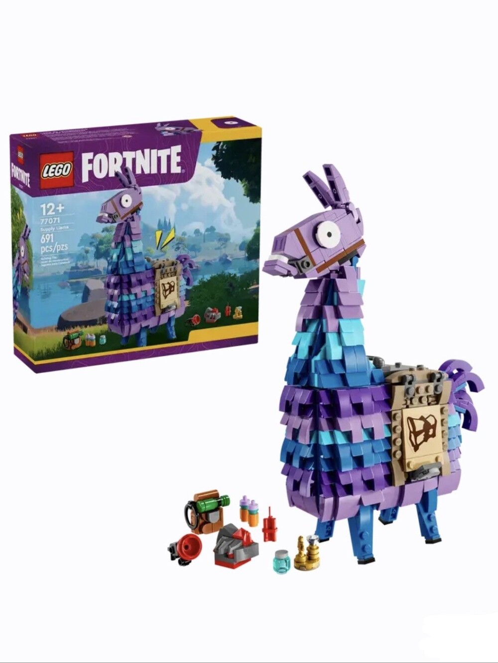 LEGO Fortnite Supply Llama, 691 Pieces, 12 Years & Up - #77071